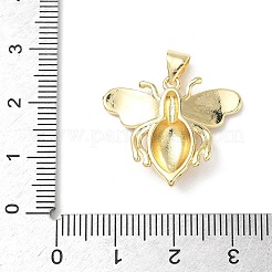 Brass Micro Pave Cubic Zirconia & Enamel Pendants&nbsp;KK-L253-05G