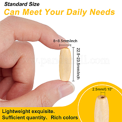 100Pcs 4 Colors Dyed Wood Beads&nbsp;WOOD-OC0002-47