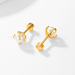 Elegant 201 Stainless Steel Imitation Pearl Stud Earrings for Women&nbsp;FV8306