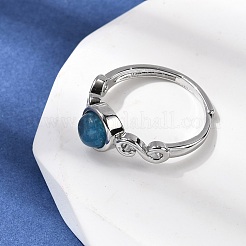 Natural Apatite Finger Rings&nbsp;RJEW-A084-04P-09