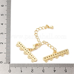 Brass Micro Pave Cubic Zirconia Chain Extender&nbsp;KK-L216-004D-G
