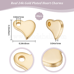 80Pcs 201 Stainless Steel Charms&nbsp;STAS-BBC0003-03