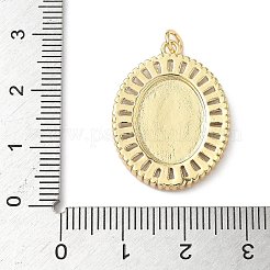 Brass Micro Pave Cubic Zirconia Pendants&nbsp;KK-Q068-31A-G