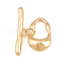 Brass Toggle Clasps&nbsp;KK-CBA7BFE-03G