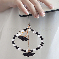 2Pcs 2 Style Acrylic Beaded Mobile Phone Lanyard Wrist Strap&nbsp;AJEW-LP0005-92