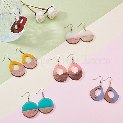 6 Pairs DIY Dangle Earring Making Kits&nbsp;DIY-SC0007-05