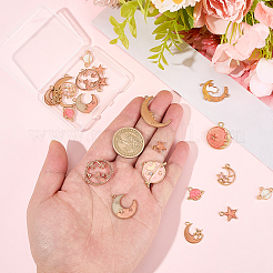 24Pcs 12 Styles Alloy Enamel Charms&nbsp;ENAM-BM0001-49