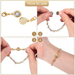 10 Sets 2 Colors Zinc Alloy Magnetic Clasps&nbsp;PALLOY-CJ0001-140