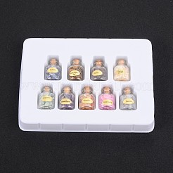 Natural & Synthetic Mixed Stone Chips Inside Glass Bottle&nbsp;G-F257-01
