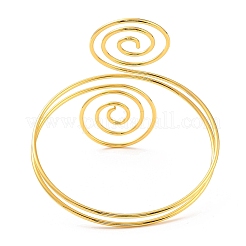 Wire Swirl Spiral Upper Arm Cuff Band&nbsp;AJEW-G033-03G