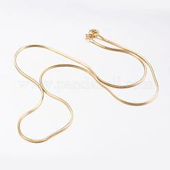 Brass Snake Chain Necklaces&nbsp;MAK-L009-01G
