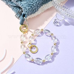Acrylic & CCB Plastic Beaded Bag Straps&nbsp;HJEW-JM01083-04