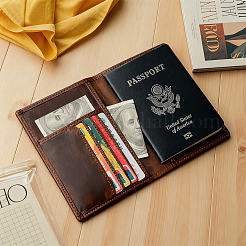 Rectangle Leather Travel Passport Wallet Cover&nbsp;AJEW-WH20096-54A