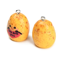 Opaque Resin with Alloy Pendants&nbsp;RE-CBA08CD-07B