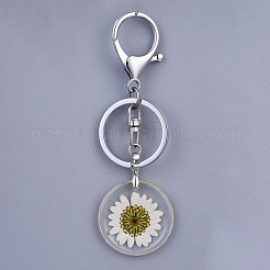 Alloy Resin Dried Flower Keychain&nbsp;KEYC-JKC00197