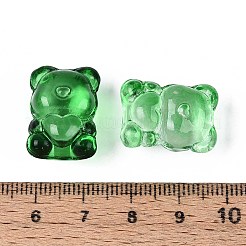 Baking Paint Transparent Glass Beads&nbsp;DGLA-N018-02D