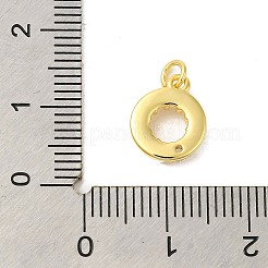 Real 18K Gold Plated Rack Plating Brass Micro Pave Cubic Zirconia Pendants&nbsp;KK-S396-02D