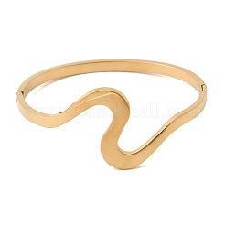 304 Stainless Steel Hinged Bangles for Women&nbsp;BJEW-D408-26G