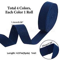 4 Rolls 4 Colors Polyester Ribbon&nbsp;OCOR-PH0001-72