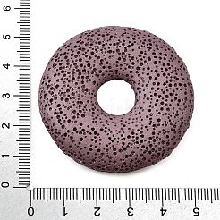 Natural Lava Rock Disc Big Pendants&nbsp;G-M203-M-01