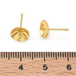 Brass Stud Earring Findings&nbsp;KK-A300-29C-G