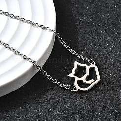 201 Stainless Steel Fox Link Bracelets&nbsp;BJEW-B128-05P