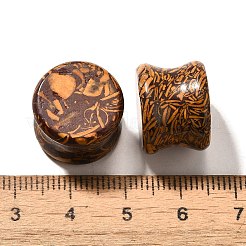 Natural Miriam Stone Ear Plugs Gauges&nbsp;G-I359-12B
