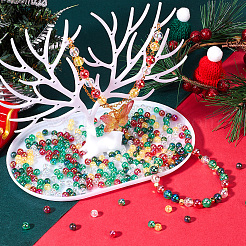 Christmas Themed Transparent Acrylic Beads&nbsp;MACR-SP0001-30A