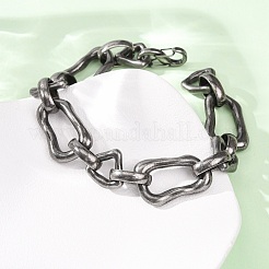 304 Stainless Steel Chunky Link Chain Bracelets for Women Men&nbsp;BJEW-C148-03AS