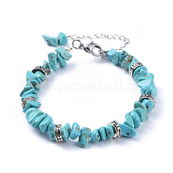 Natural & Synthetic Mixed Stone Chip Bracelets&nbsp;BJEW-JB04489