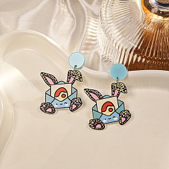 Easter Acrylic Dangle Stud Earrings&nbsp;FS-WG1C5A1-04
