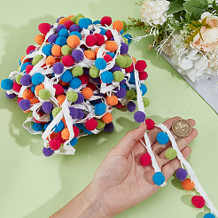 13M Polyester Pom Pom Ball Ribbon&nbsp;OCOR-ME0001-26