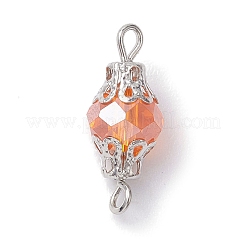 Mixed Color Glass with Iron Connector Link&nbsp;PALLOY-JF02642-03