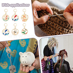 Alloy Enamel Pendant Locking Stitch Markers&nbsp;HJEW-AB00168