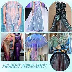 Polyester Organza Fabrics&nbsp;DIY-WH0622-186