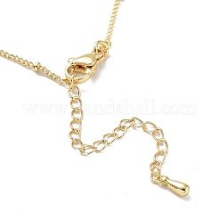 Initial Letter Brass Pendant Necklace&nbsp;NJEW-A015-21G-A