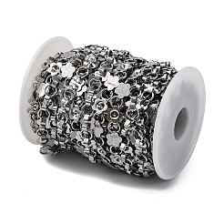 304 Stainless Steel Flower Link Chains&nbsp;CHS-B006-08P-02