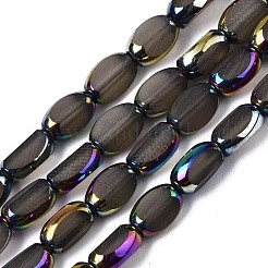 Electroplate Frosted Glass Beads Strands&nbsp;EGLA-S193-01A-C