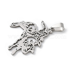 201 Stainless Steel Pendants&nbsp;STAS-S157-29P