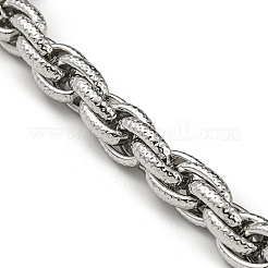 Non-Tarnish 201 Stainless Steel Rope Chain Bracelets&nbsp;STAS-Z056-14P