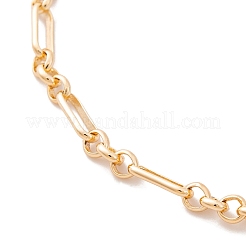 Brass Oval Link Chains Bracelets for Women&nbsp;BJEW-H611-01G