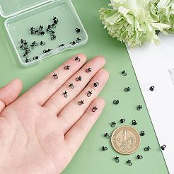 50Pcs Ion Plating(IP) 304 Stainless Steel Cup Pearl Peg Bails Pin Pendants&nbsp;STAS-UN0038-01