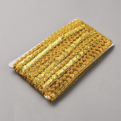 13M Metallic Lace Trim Ribbon with Paillettes&nbsp;OCOR-WH0070-123B