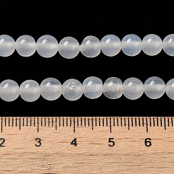 Natural White Agate Round Beads Strand&nbsp;G-L086-6mm-11