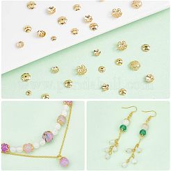 160Pcs 8 Style 304 Stainless Steel Bead Caps&nbsp;STAS-PH0004-45