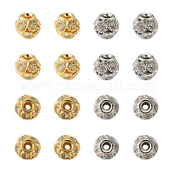 30 Pcs 2 Colors Brass Beads&nbsp;RB-CD0001-02