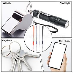 24Pcs 4 Colors Silicone Wrist Strap Hand Lanyard&nbsp;AJEW-GF0007-57