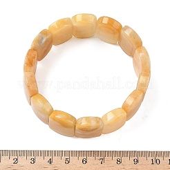 Natural Topaz Jade Beads Stretch Bracelets for Women Men&nbsp;BJEW-I323-02B