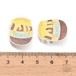 Printed Wood Beads&nbsp;WOOD-D289-02E