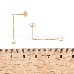 Brass Tassel Stud Earrings&nbsp;EJEW-D321-01G